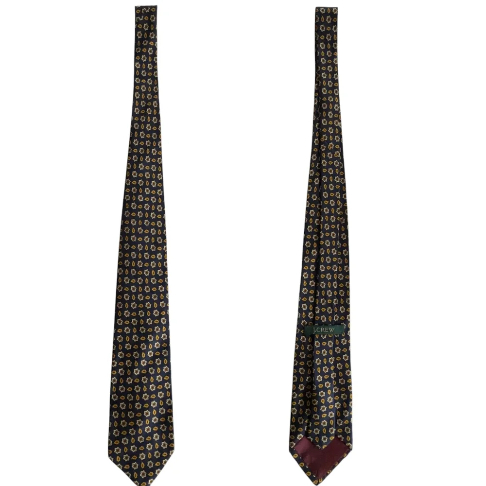 J. Crew Leaf Print Silk Tie